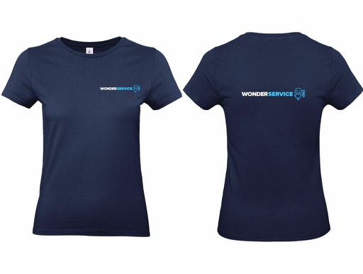 [WONDERSERVICE_WOMEN_E190] Tshirt femme Bleu